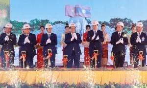Khởi công công viên Lào - Việt rộng 30.000 m2 ở Vientiane Khởi công công viên Lào - Việt rộng 30.000 m2 ở Vientiane