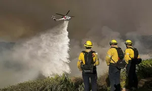 Lý do cứu hỏa Mỹ ngần ngại dùng nước biển dập cháy rừng Los Angeles Lý do cứu hỏa Mỹ ngần ngại dùng nước biển dập cháy rừng Los Angeles