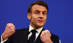 Tổng thống Macron: Châu Âu sẽ áp thuế trả đũa Mỹ Tổng thống Macron: Châu Âu sẽ áp thuế trả đũa Mỹ